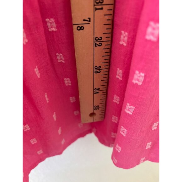 Charlie Paige Pink Cotton Tiered Midi Dress L/G New With Tags - Picture 10 of 11